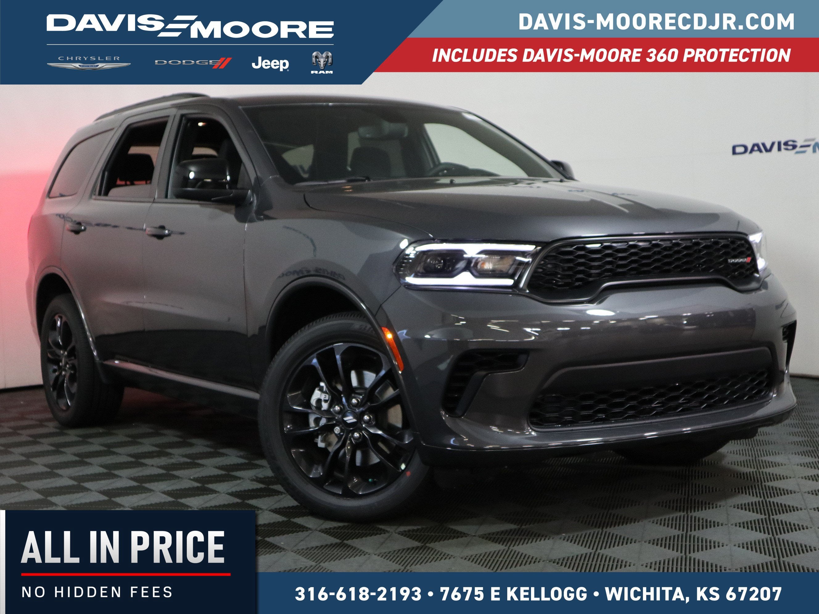 2026 Dodge Durango GT in Vapor Gray Exterior Paint — front three-quarter view
