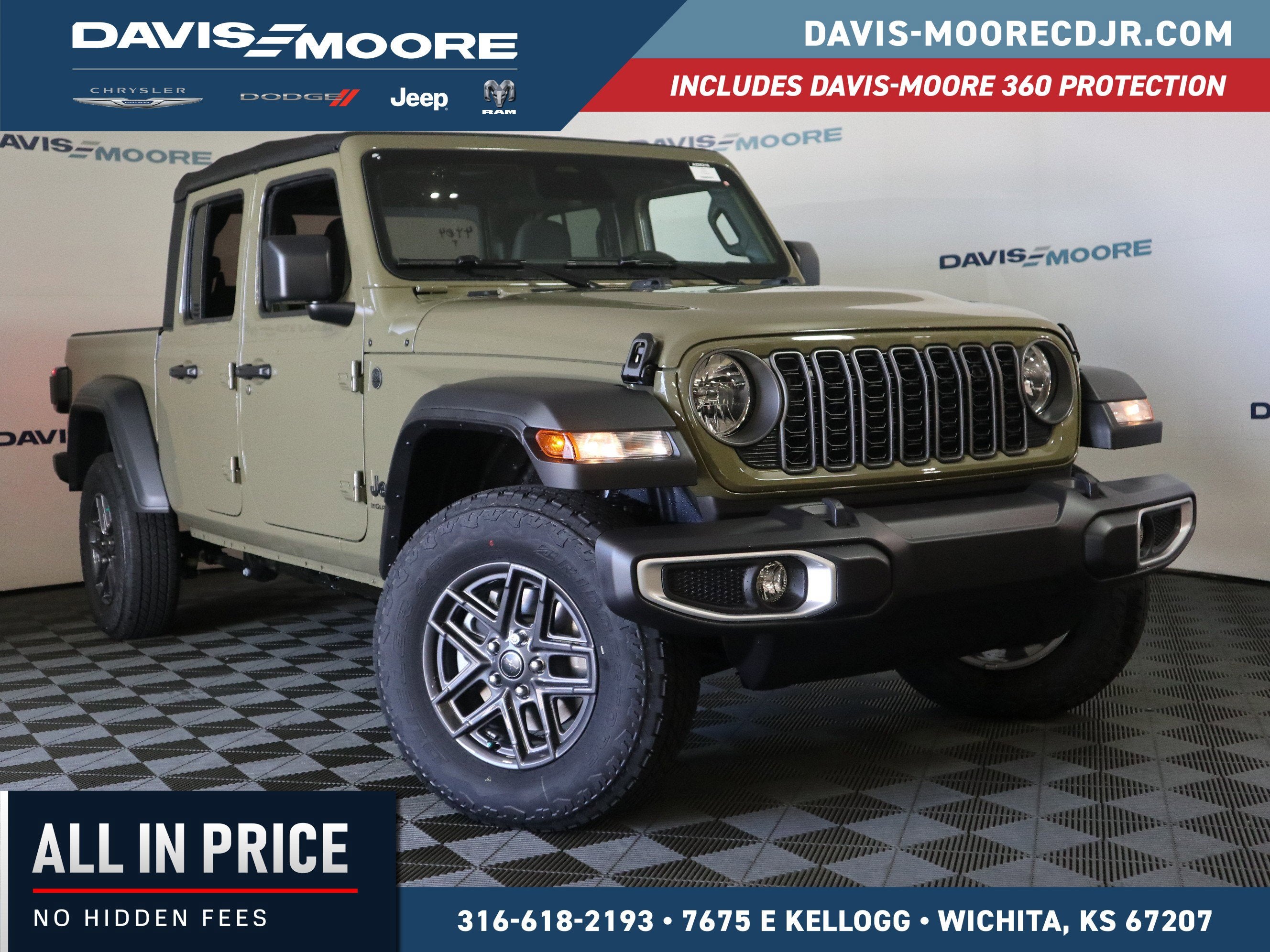 2026 Jeep Gladiator Sport S in 41 Exterior Paint — front three-quarter view