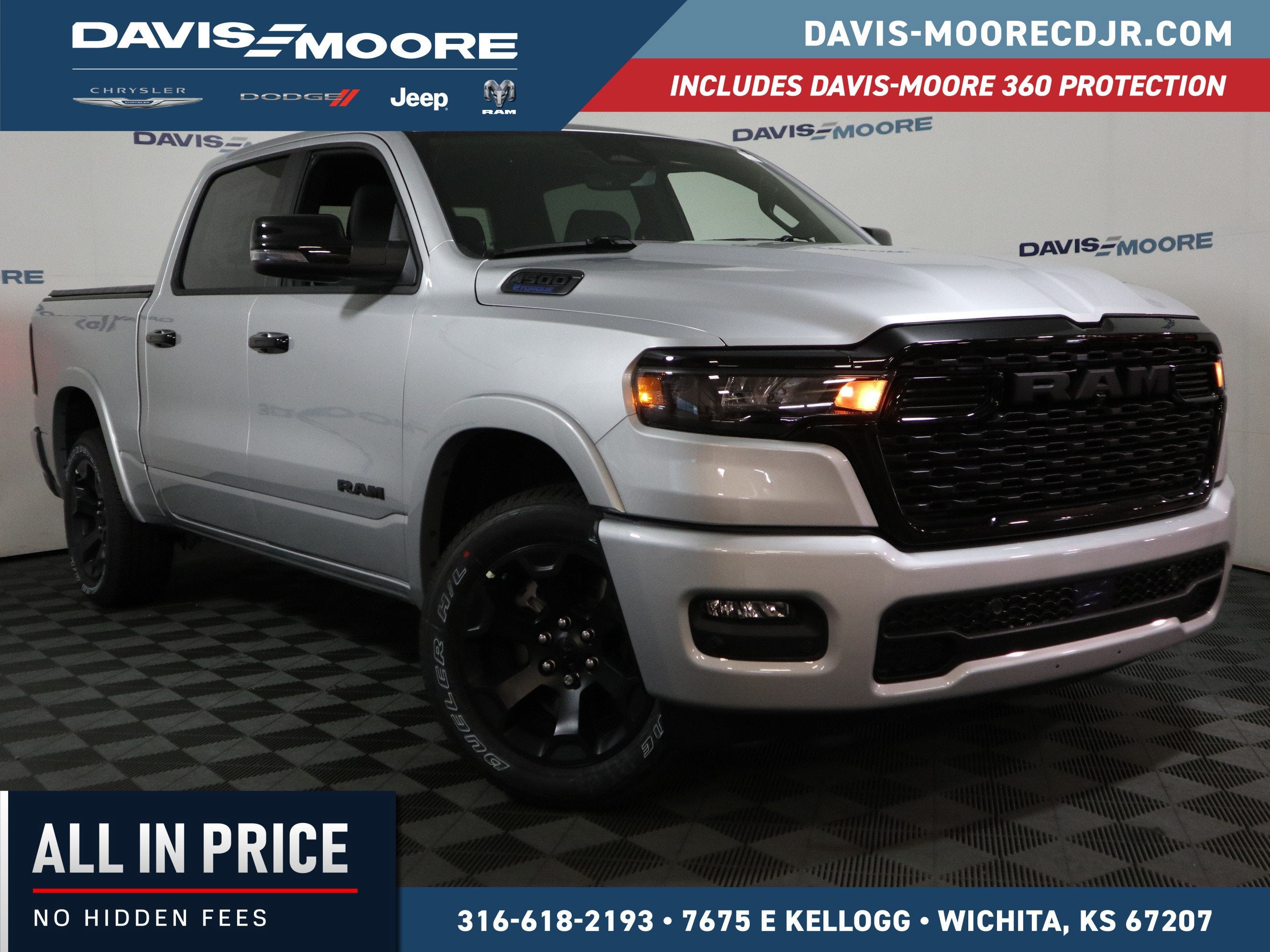 2026 RAM 1500 BIG HORN in Silver Zynith Exterior Paint — front three-quarter view