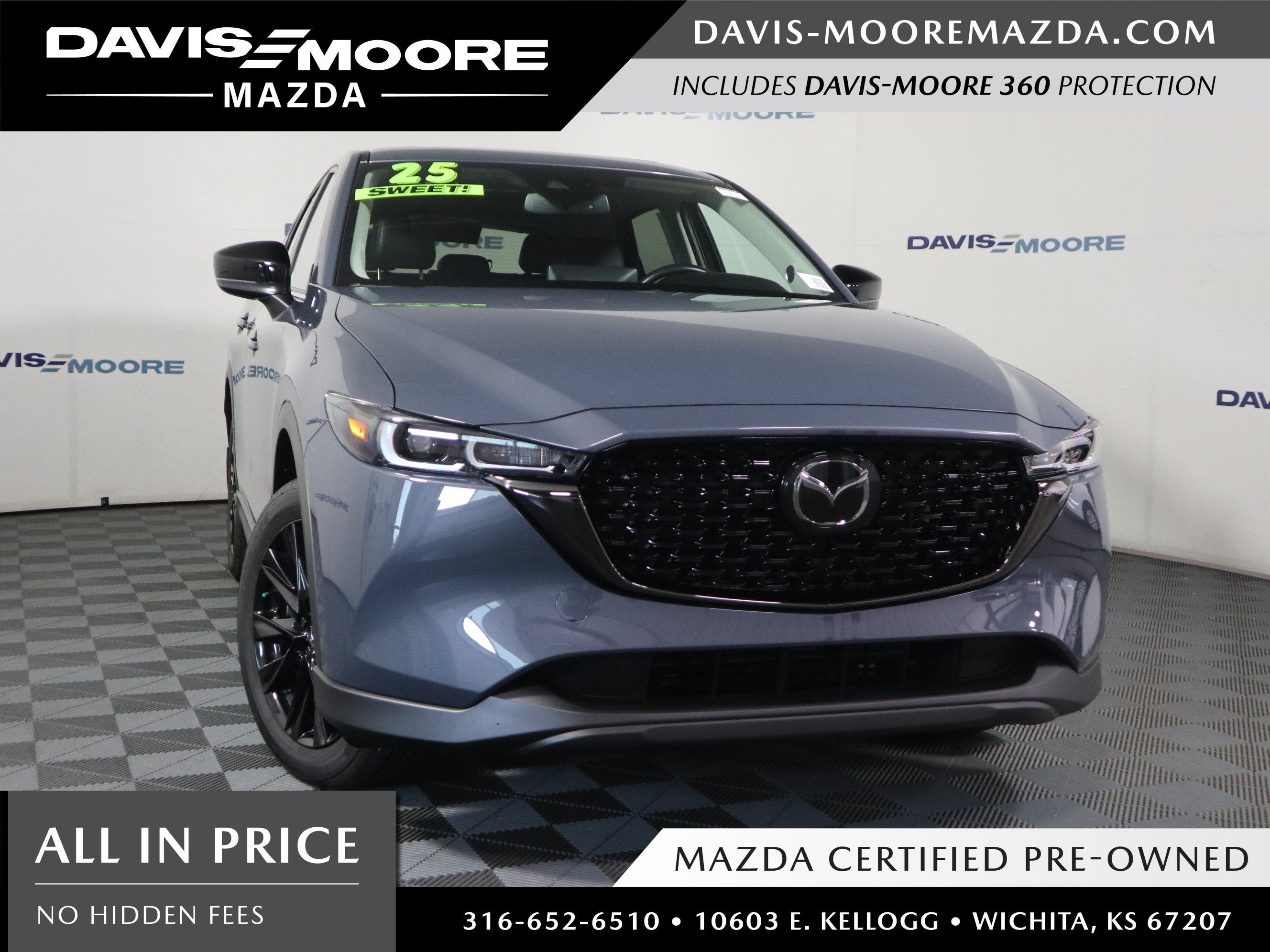 2025 Mazda Mazda CX-5 2.5 S Carbon Edition AWD in Polymetal Gray Metallic — front three-quarter view