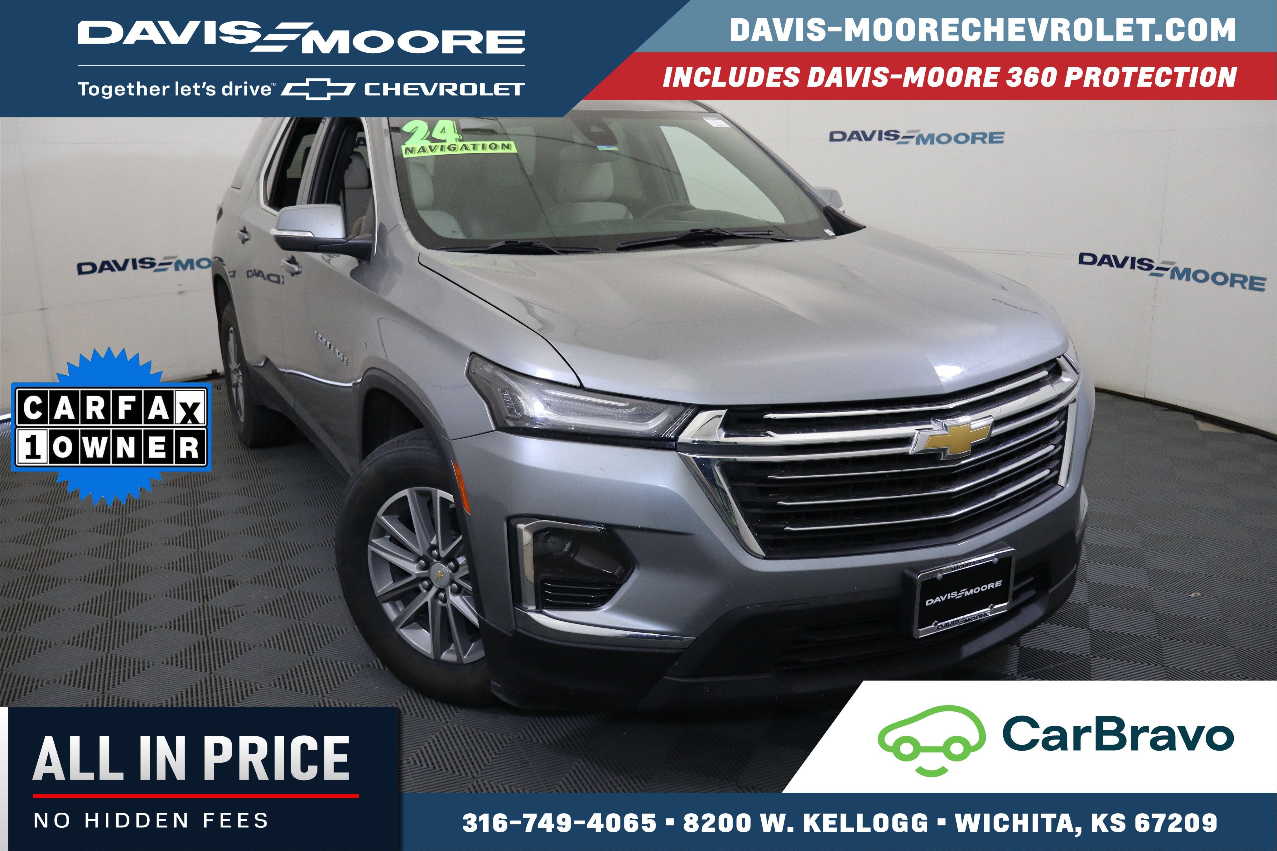 2024 Chevrolet Traverse Limited LT Cloth AWD in Sterling Gray Metallic — front three-quarter view